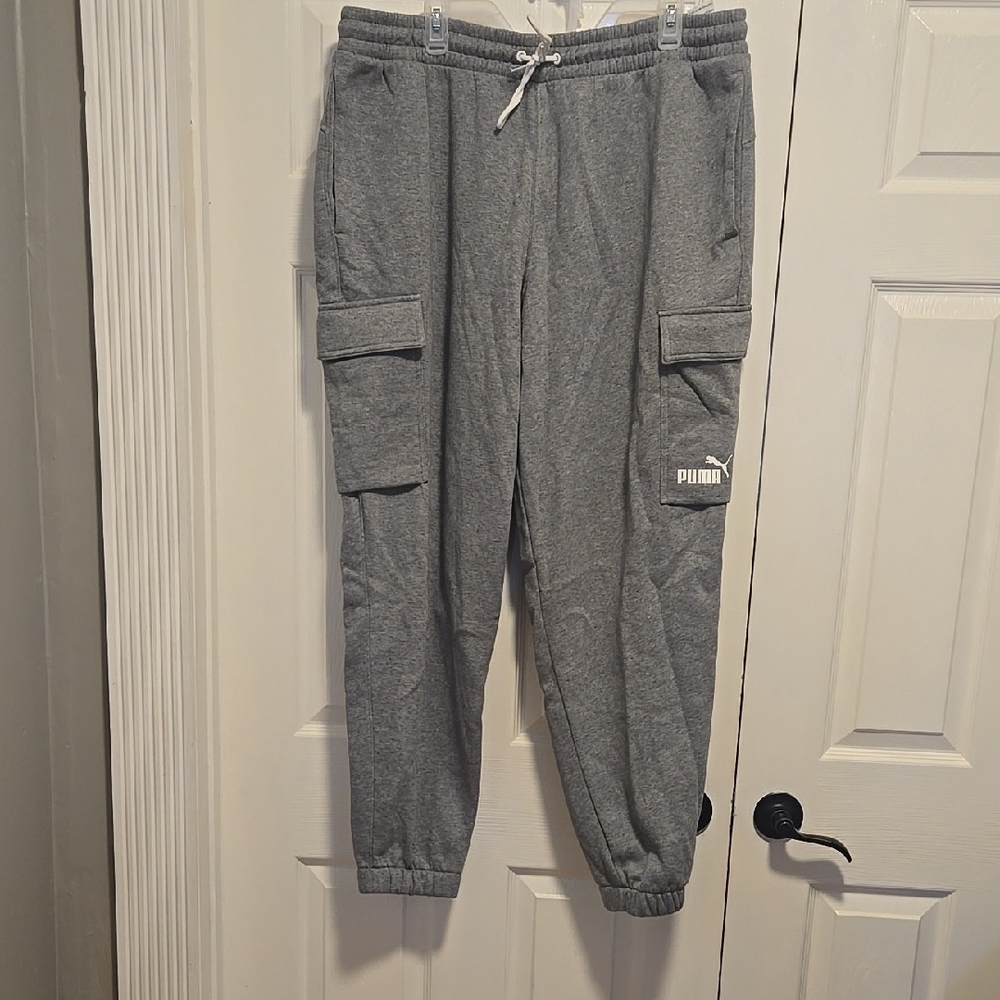 PUMA Men's Gray Cargo Pants